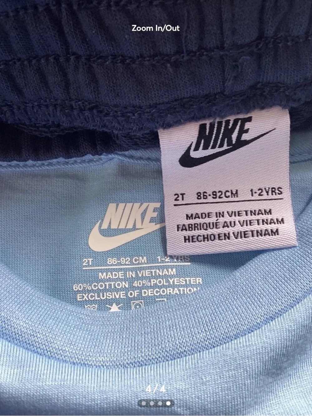 Nike toddler boy Tee & Shorts Set size 2T(NWT) ~FIRM, NO OFFERS~ - Picture 4 of 4
